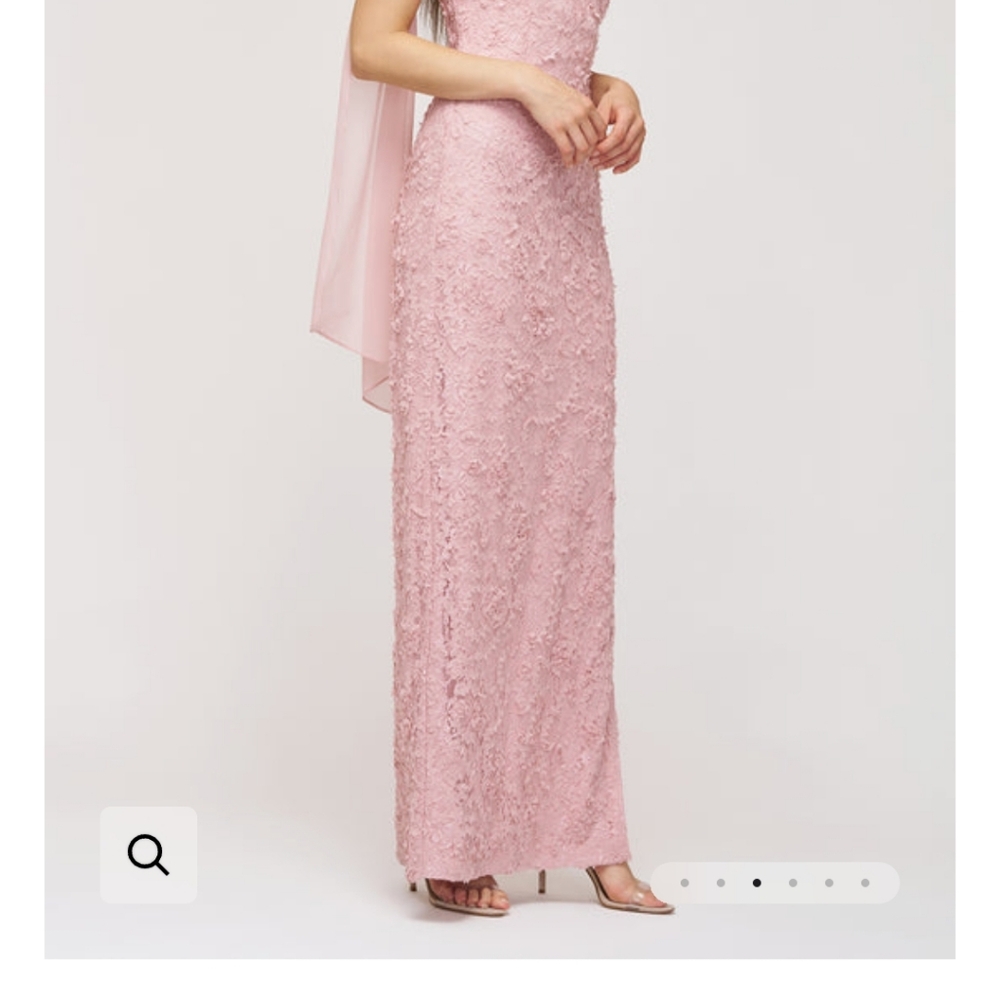 JS Collections Elodie Neck Drape Gown - Picture 3 of 6